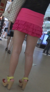 商场红裙高跟美腿OL