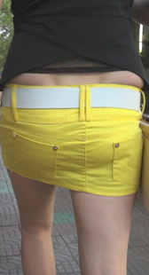 高挑美腿超短裙OL