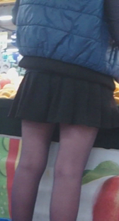 超市性感红丝少妇