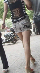 高跟美腿包臀少妇