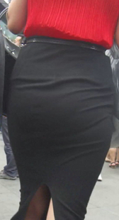 性感黑裙细腰大屁股