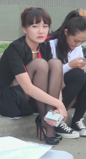 黑丝高跟小少妇