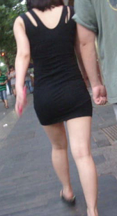 长腿黑裙真性感