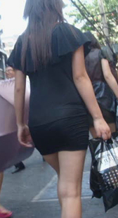 性感黑裙大美女