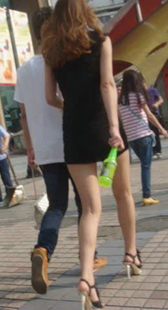 风骚长腿超短裙