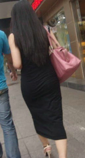 黑色长裙小少妇