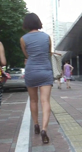 超紧包臀短裙大PP