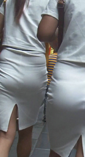 性感短裙制服内痕超性感