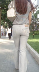 紧身牛仔性感成熟大屁股