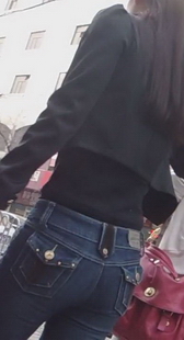 街拍两个MM，有正脸