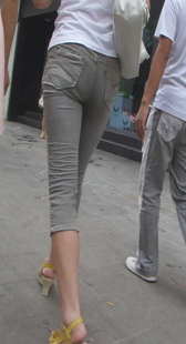 跟拍高挑牛仔小骚妇