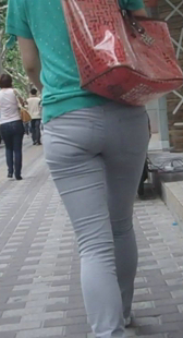 超紧身高挑牛仔OL内痕紧