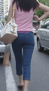 高挑紧身蓝牛谁不爱