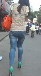 高跟牛仔小妹谁不爱