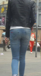 高挑紧身小妹内痕紧