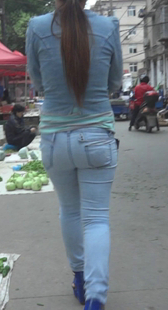 超紧灰牛包臀OL