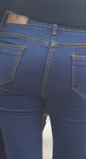 极品蓝紧大屁股牛仔OL