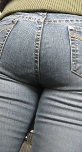 大屁股牛仔上电梯