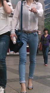 极品OL透明上衣