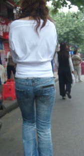 包臀紧身牛仔视频