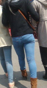 高跟包臀牛仔视频