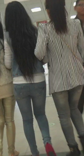 街拍牛仔三姐妹