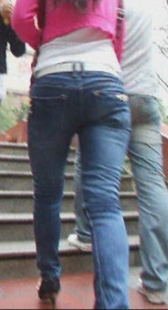 性感紧臀小情侣