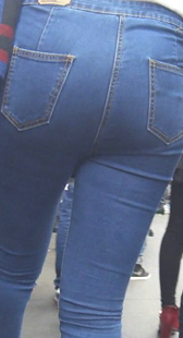 OL性感蓝牛超大美PP