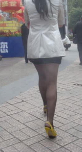 街拍丝袜美女