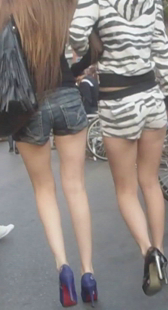 高跟长腿OL夹不紧