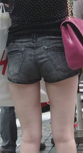 性感高跟长腿包臀热裤OL