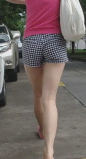 细腰大屁股走路好会扭