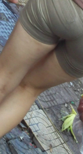 紧身热裤包臀内痕紧