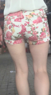 超紧花裤包臀少妇