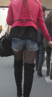 长筒高跟黑丝少妇