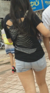 牛仔包臀小情侣