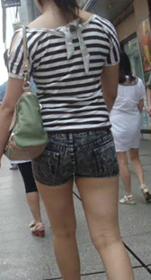 大屁股黑紧热裤