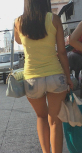 白紧牛仔热裤开发少