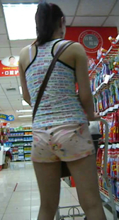 超市包臀性感热裤