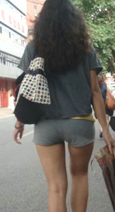 呢绒短裤真性感