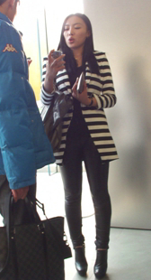 性感高跟皮裤OL