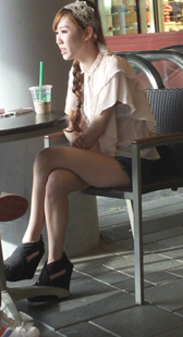 性感细长腿夹好紧