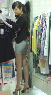 细高跟紧臀长腿