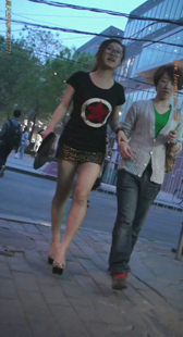 豹纹超短裙小少妇