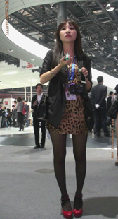 豹纹红高跟黑丝OL