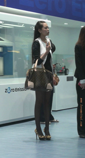 超短裙性感黑丝高跟OL