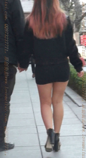黑色包臀的美腿凉高跟MM