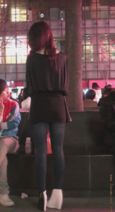 超高跟配牛仔OL