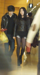 跟拍小情侣丝袜有个性