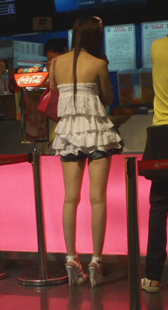 商场高跟长腿性感少妇